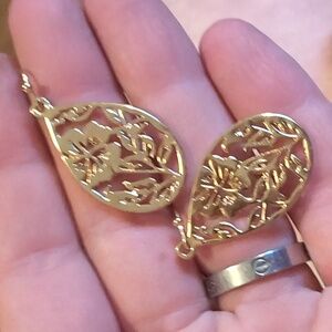 Gold plated earrings